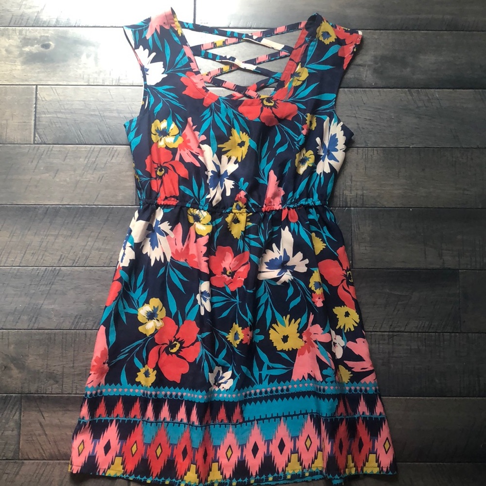 Target Xhilaration Floral Dress with Pockets